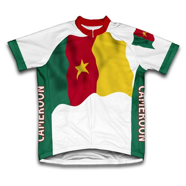 Download ScudoPro - Cameroon Flag Short Sleeve Cycling Jersey for ...