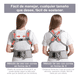 thumbnail image 4 of Cangurera Bebe Mochila Portabebés Canguros Ergonómica Asiento Belug, Gris, 4 of 4