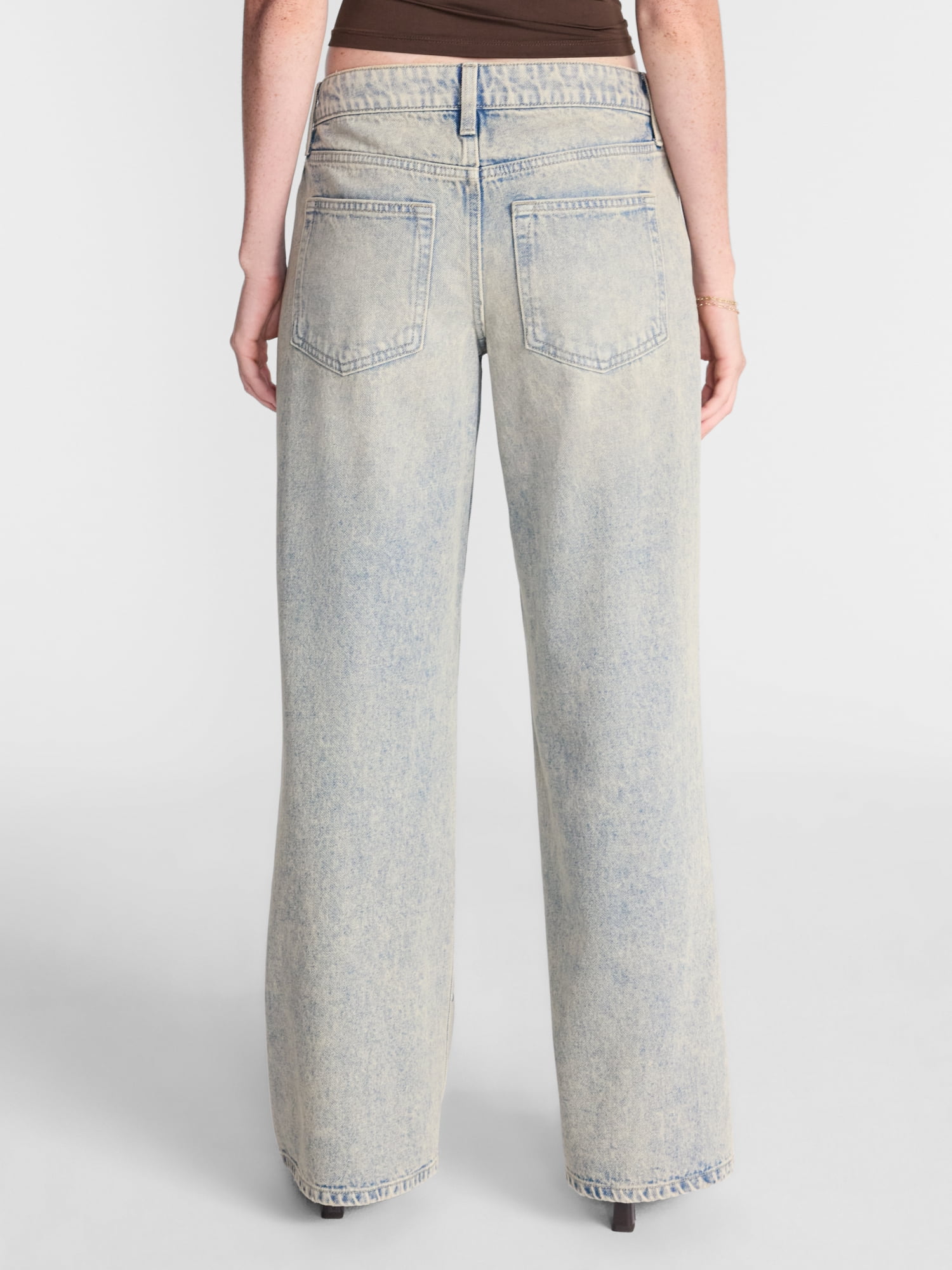 No Boundaries Low Rise Cotton Baggy Jeans, 31.5'' Inseam, Women's 00-26W