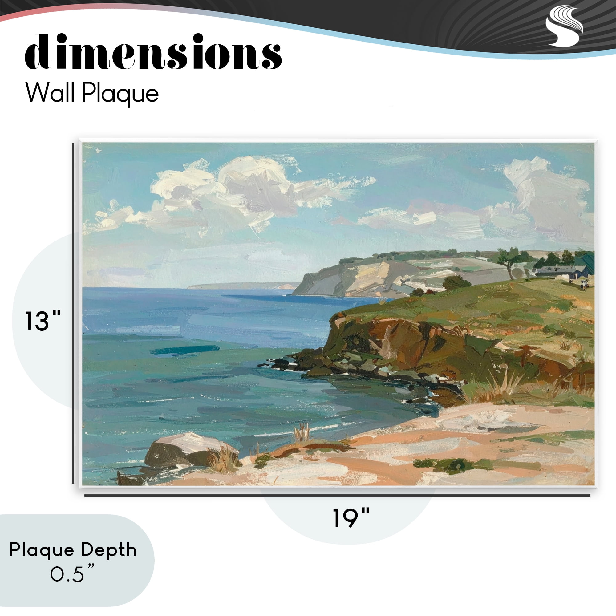 Stupell Industries Along The Shore Scenery Wall Plaque Art, design by Alonza Saunders
