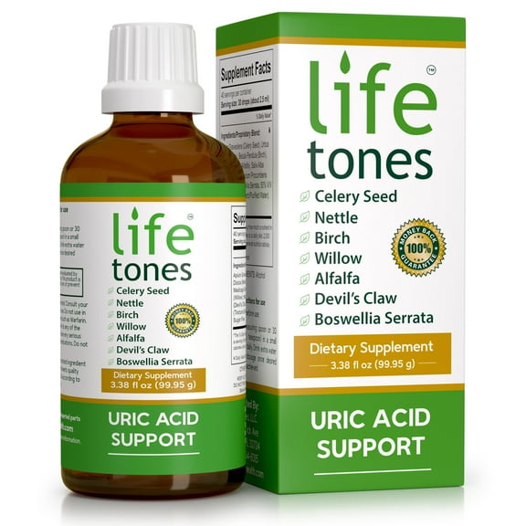 Lifetones Uric Acid Support Liquid - 3.38 Fl Oz
