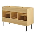 thumbnail image 5 of Modway Chaucer 48" Metal & Wood Bathroom Vanity Cabinet in Oak, 5 of 11
