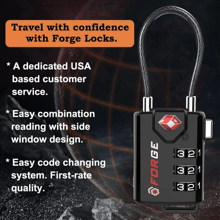 Tsa cable luggage lock hotsell