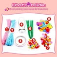 thumbnail image 4 of Amerteer Flower Craft Kits for Kids – DIY Vase Craft Project with Buttons and Felt Flowers - Make Your Own Flower Bouquet - Fun Gift for Boys, Girls Age 4 5 6 7 8 9 Years Old, 4 of 7