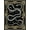 Black, Pattern 2, variant on ODIKA Snake Moody Gothic Tangled Serpent Ornate Frame Coiled Border Non-Slip Chair-Friendly for Home Office, Gaming Room, Under Desk