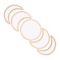 thumbnail image 6 of Worgeous 5pcs Decorative Moon Phase Wall Mirror Nordic Style Wooden Acrylic Mirror for Bedroom Living Room Wall-Mounted Acrylic Decor, 6 of 8