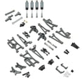 thumbnail image 4 of Almencla 1/14 RC Cars Metal Spare Parts 14209 14210 RC Car Metal Parts for 14209 14210 Rear Lower Upper Swing Arm Sturdy DIY Accessory argent, 4 of 8