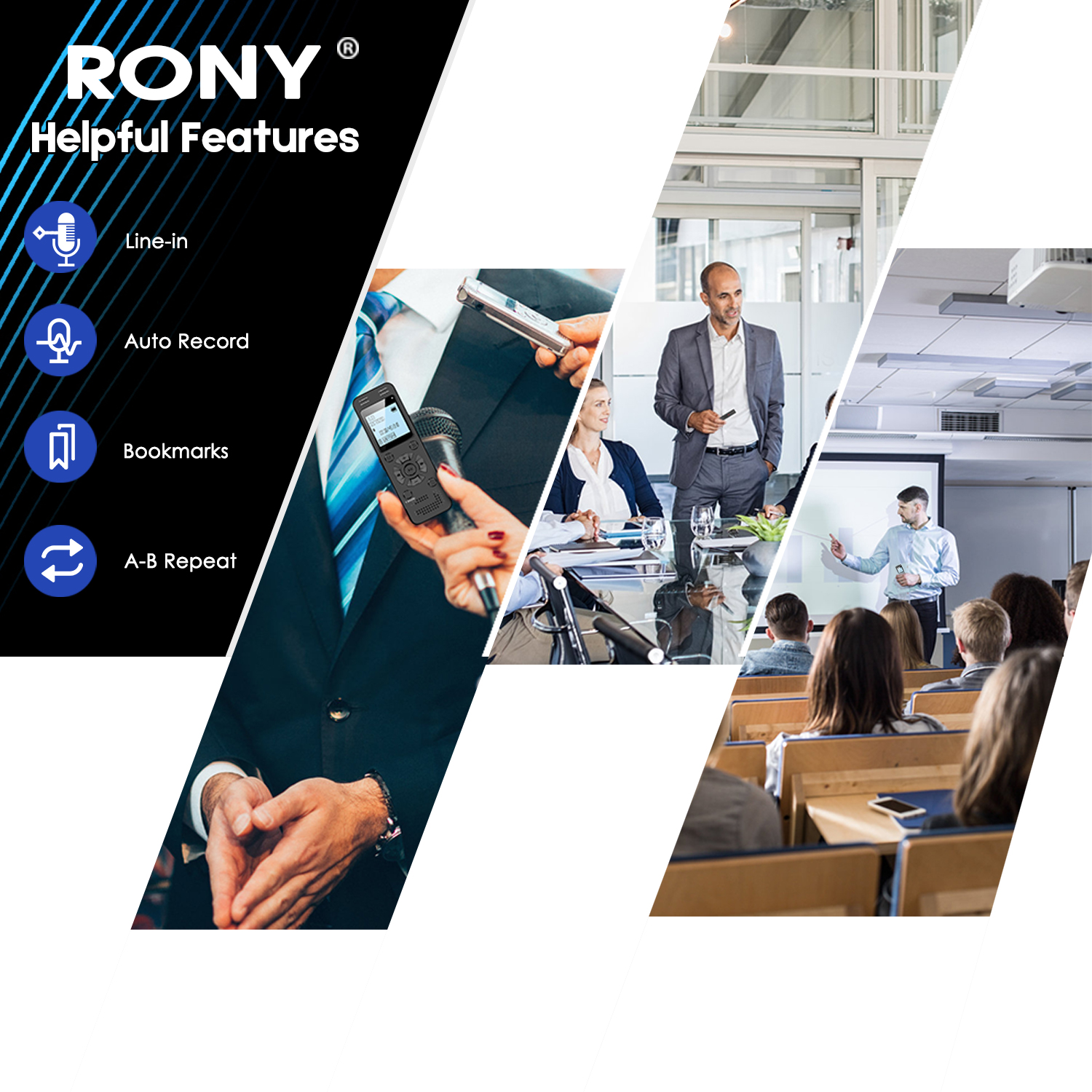RONY 64GB Digital Voice Recorder with Voice Activation photo 8