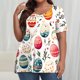 thumbnail image 2 of Camisas de Manga Larga para las Mujeres Cuello Redondo Impreso de Ajuste Suelto, Top de Moda de Verano Sexy para el Uso Diario, 2 of 6
