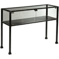 Showcase Terrarium Console Table, Black