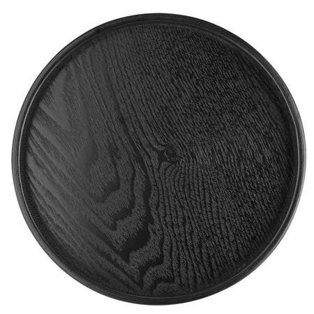 

Esenlong Round Shape Solid Wood Tea Coffee Snack Food Meals Serving Tray Plate Restaurant Trays 21cm