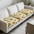 thumbnail image 2 of TSOVTHRID Sunflower Bee White Print Sofa Cushion Cover, Anti Slip Couch Cover Cushion Slipcover with Elastic Bottom for Chair Loveseat Sofa Seat Slipcover Protector, 24x24 Inch, 2 of 7