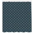 thumbnail image 2 of Ambesonne Music Shower Curtain, Retro Tape Cassette Motifs, 69"Wx84"L, Dark Teal Pale Grey, 2 of 4