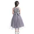 thumbnail image 3 of HULIJA Flower Girl Dresses Sequin Lace Mesh Pageant Dress Wedding Bridesmaid Dress Ball Gowns Gray 12, 3 of 7