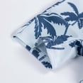 thumbnail image 5 of Rggeeun Toddler Boys Swimsuit Set 1Pc Coconut Tree Pattern Short Sleeve Crew Neck Front Zipper Elastic Above Knee for Summer Water Sports Versatile Swim Wear,Blue,2-3 Years, 5 of 8