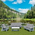 thumbnail image 2 of MAYEERTY 3 Seater Outdoor Garden Sofa with Cushion,Courtyard camping sofa Set for Porch, Poolside, Terrace, and Yard，Gray, 2 of 5