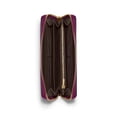 thumbnail image 2 of Coach Women's Long Zip Around Leather Wallet In Signature Canvas (Brown / Dark Magenta), 2 of 2