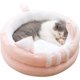 thumbnail image 1 of Cama para gatos con cueva para gatos, tienda de campaña lavable para gatos y perros, cama para perros de invierno, nido para mascotas para gatos, gatitos, cachorros, cómodo cojín para gatos con base, 1 of 5