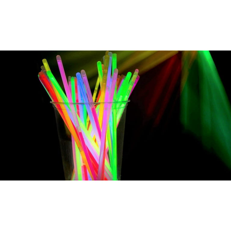  VIVII Glowsticks, 100 Light up Toys Glow Stick Bracelets Mixed  Colors Party Favors Supplies (Tube of 100) : Toys & Games
