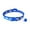 Sapphire Blue, variant on Koszal Pets Dog Cat Fish Bone Print Bell Buckle Adjustable Collar Necklace Neck Strap