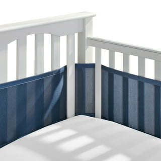 BreathableBaby Breathable Mesh Liner for Full-Size Cribs, Classic 3mm Mesh,  Light Pink (Size 4FS Covers 3 or 4 Sides) 