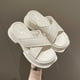 thumbnail image 2 of Sandalias simples con estilo para mujer, plataforma plana, informales, cómodas, a la moda, zapatos planos de tacón grueso cuadrado para mujer, verano 2023, zapatos para mujer 40 Gao Jinjia LED, 2 of 2