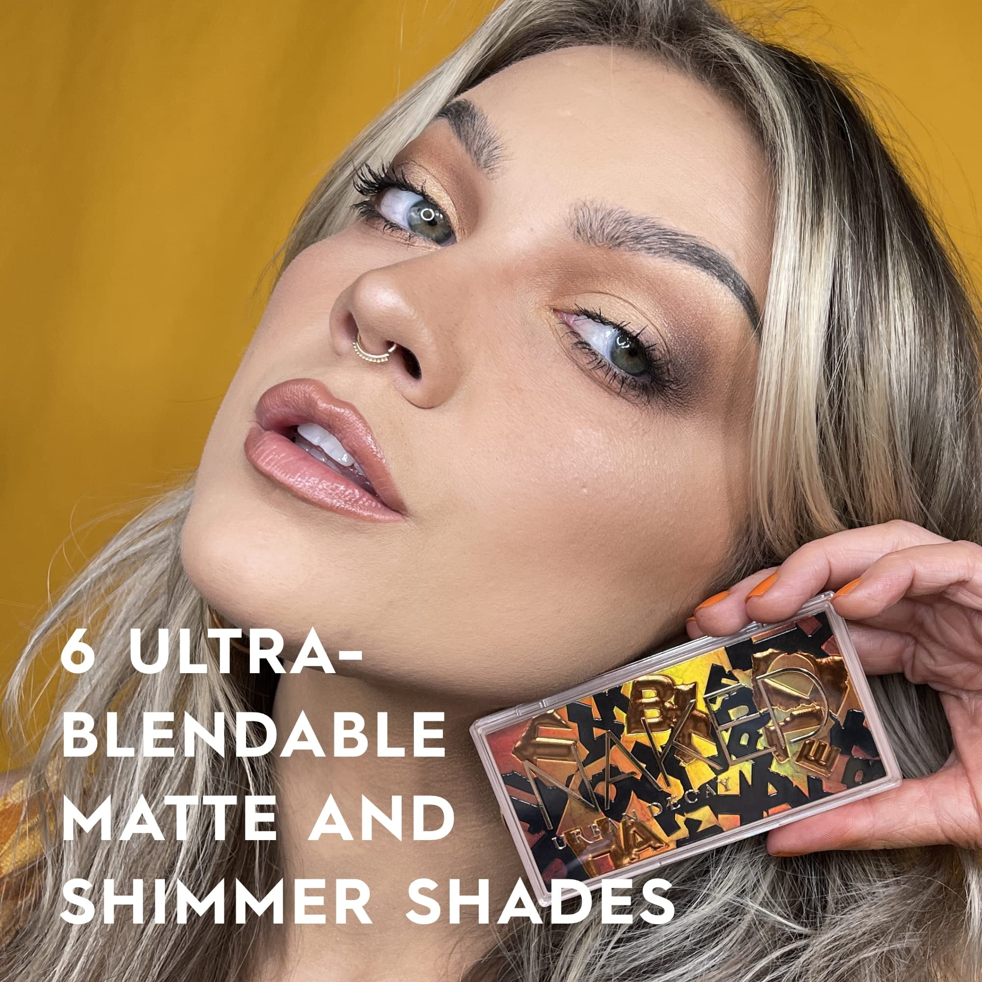 Urban Decay Naked Half Baked Mini Eyeshadow Palette: 6x Eyeshadow (Rollin' Half Baked Rocky Buck Off Breadwinner Edible)