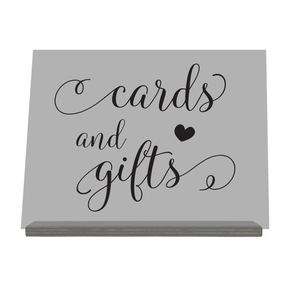Acrylic Wedding Sign For Ceremony and Reception - Cards and Gifts
