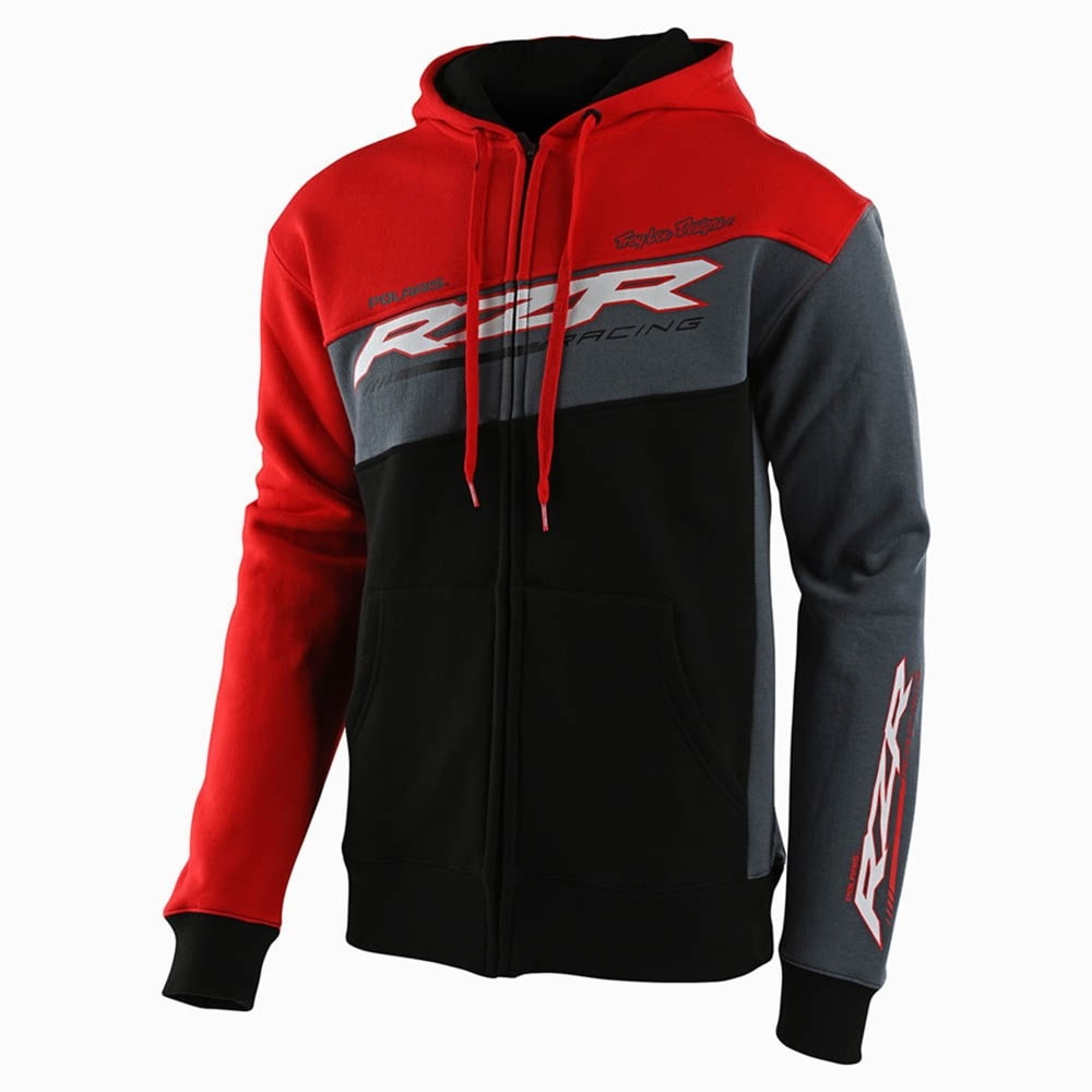 Troy Lee Designs Polaris RZR Zip-Up Hoodie - Black/Red - Walmart.com