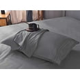 thumbnail image 3 of the Season Essentials Set of 2 King-Queen Pillowcases for Bamboo Based Sheet Sets, Gray, Queen Pillowcases (Set of 2), 3 of 8