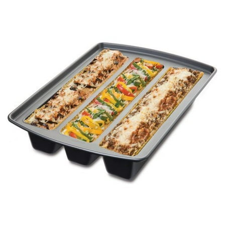 Chicago Metallic S Nonstick Carbon Steel 12 x 15 in. Lasagna Trio Pan