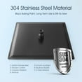 thumbnail image 3 of 1-Spray 10 in. Single Wall Mount Square Fixed Rain Shower Head in Matte Black, 3 of 7