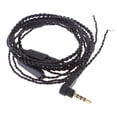 thumbnail image 2 of Chapado En Oro De 3,5 Mm De Cable De Audio De Auriculares De Línea De Bricolaje Con Cable De Reemplazo De Micrófono Para Auriculares Baoblaze Cable de audio para auriculares, 2 of 7