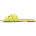 thumbnail image 3 of Journee Womens Arrina Wide Width Slip On Slide Flat Sandals, 3 of 9