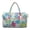 Colorful Leaf Hibiscus, variant on Xixirimido Large Weekender Quilted Travel Bags Quilted Duffle Bag, Hospital Bag for Women Labor Delivery, Travel Duffel Bag Gym Tote Bags, Romantic Vintage Collage