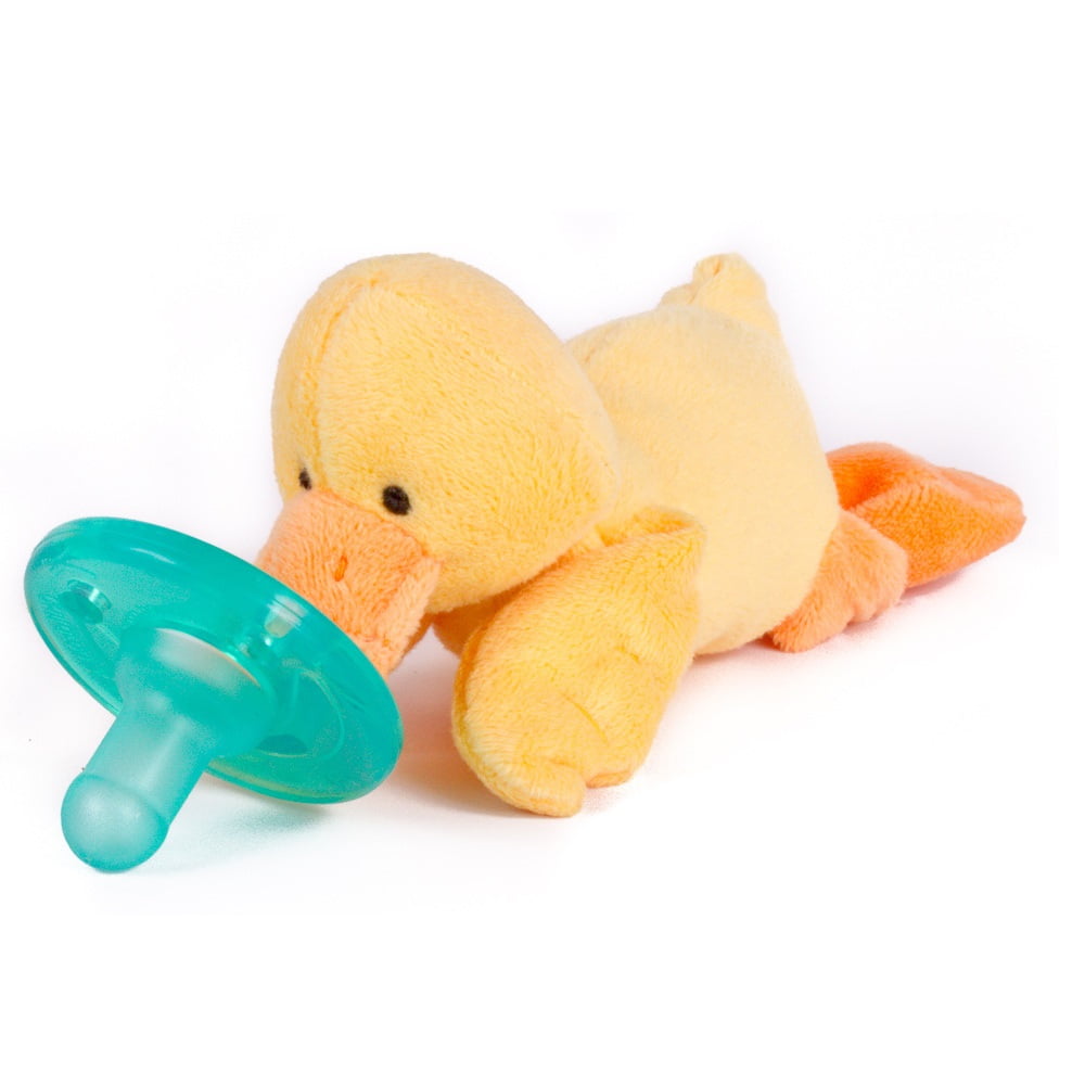 WubbaNub Infant Plush Toy Pacifier Baby Yellow Duck