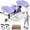 PURPLE, variant on Rock Stepper, Side to Side Stepper for Exercise at Home, Low-Impact 3D Rocking Stepper Machine with Resistance Bands & Non-Slip Mat, Side Stepper for Full Body Workout, 250 LBS Capacity