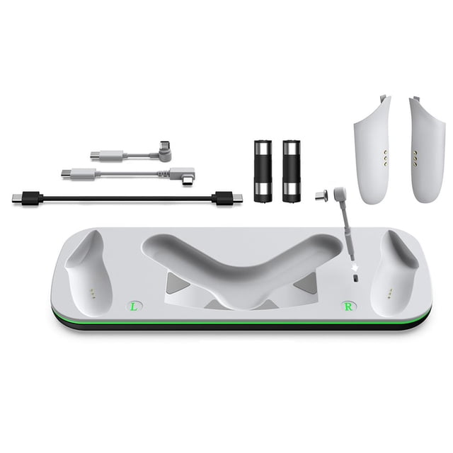 Chargeur Sans Fil pour Casque VR Meta Quest 3 - Poignée de Station de Charge Rapide