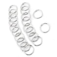 thumbnail image 1 of Split Key Ring 20PCS Metal Hinged Ring Book Binder Split Key Rings Album Scrapbook Loose Leaf Clip 25mm, 1 of 8