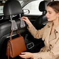 thumbnail image 4 of Back Seat Hanger Organizer for Rear Headrest Sturdy Universal Vehicle Storage Hook Decoration, 4 of 5