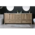 thumbnail image 5 of Elegant Kitchen and Bath 84 Inch Double Bathroom Vanity In Natural Oak, 5 of 7