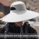thumbnail image 5 of Sombreros de ala ancha para el sol, sombrero de cubo transpirable para pesca, senderismo, camping, 5 of 5