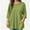 Green, variant on 3/4 Sleeve Blouses for Women Dress Crew Neck Shirts Loose Solid Slim Casual Summer Tops