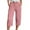 -A-Pink57, variant on FINALGANG Women Casual Trousers Solid Color Stylish Drawstring Athletic Pants Calf Length Slacks With Pockets Relaxed Fit Comfort Daily Wear
