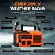 thumbnail image 2 of FosPower Radio meteorológica de emergencia (modelo A6) NOAA/AM/FM con banco de energía portátil de 19240 mWh, carga USB/solar/manivela, funciona con pilas, alarma SOS y linterna para emergencias en in, 2 of 5