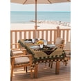 thumbnail image 2 of Outdoor Tablecloth with Umbrella Hole for Patio/Picnic/Party/Camping, Brown Black Green Waterproof Table Cloth Rectangle Table Cover Washable, Boho Southwestern Geometric (60"x 102"), 2 of 9