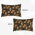 thumbnail image 4 of Haiem Pillowcase for Hair and Skin Queen - Halloween Skull Printed Soft Pillowcase with Envelope Closure-14"x20", 4 of 9