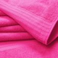 thumbnail image 2 of MyOwn Ultra Soft 8-Piece Towel Set - 100% Pure Ringspun Cotton, Contains 2 Oversized Bath Towels 27x54, 2 Hand Towels 16x28, 4 Wash Cloths 13x13 - Ideal for Everyday use, Hotel & Spa - Hot Pink, 2 of 6