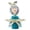Blue, variant on Jierger Decorative Bubble Girl Figurine with Tray Makeup Storage Holder Modern Living Room Decor and Teal for Makeup Brushes/Key/Candy/Sundry Home Decor Living Room Decorations