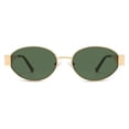 thumbnail image 4 of Gafas de Sol SOJOS Retro Ovaladas Doradas/Verdes UV400 para Mujer, 4 of 7